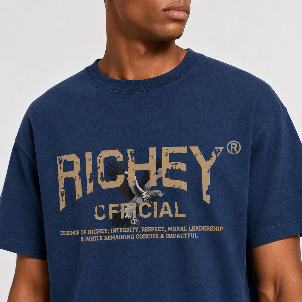Richey Official Vintage T-shirt - Navy Blue