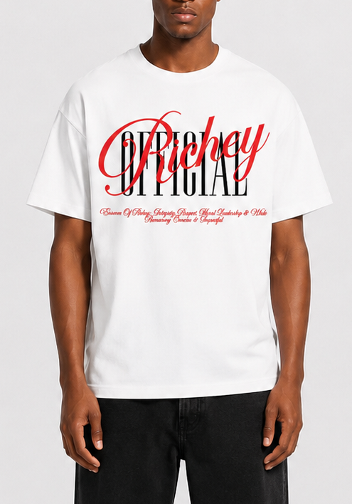 Richey Official V1 T-shirt - Cream