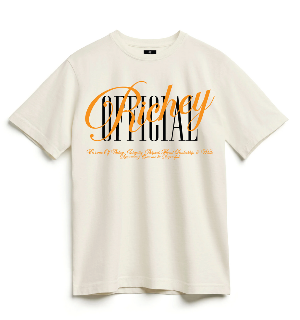 Richey Official V1 T-shirt - Cream